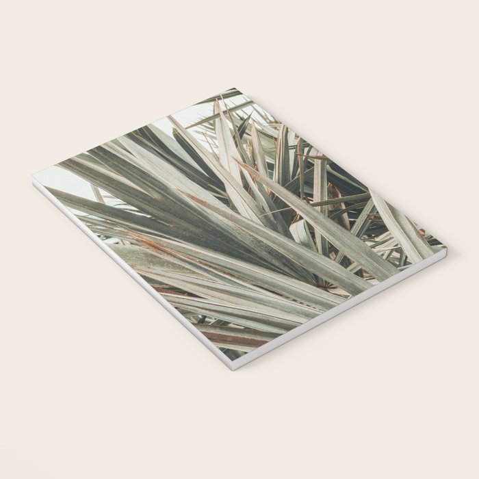 Coastal Morning  palmetto botanical leaf photograph Notebook Gallery Image 3