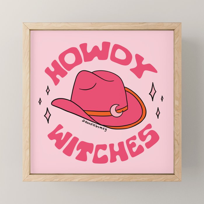 Howdy Witches Mini Art Print Gallery Image 1