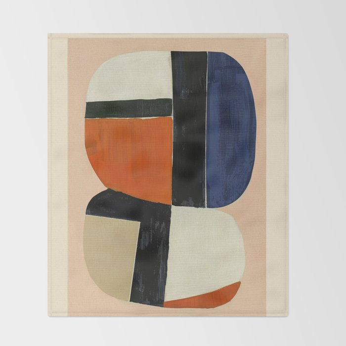 Rhythm of Shapes Throw Blanket Gallery Image 2