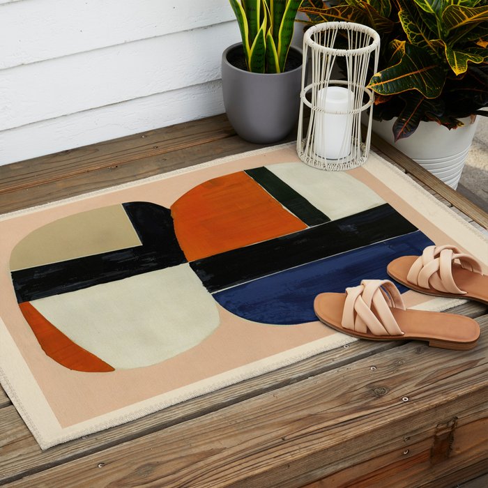 Rhythm of Shapes Outdoor Rug Gallery Image 2
