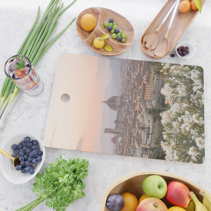 Il Duomo At Sunset Photo | Florence City View In Pastel Colors Art Print | Tuscany, Italy Travel Photography Cutting Board Gallery Image 2