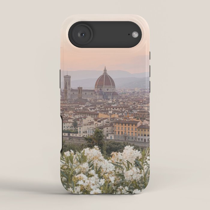 Il Duomo At Sunset Photo | Florence City View In Pastel Colors Art Print | Tuscany, Italy Travel Photography iPhone Case Gallery Image 2