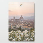 Il Duomo At Sunset Photo | Florence City View In Pastel Colors Art Print | Tuscany, Italy Travel Photography Cutting Board Gallery Image 1