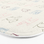 4 Pup Pals Doodle Bath Mat Gallery Image 3