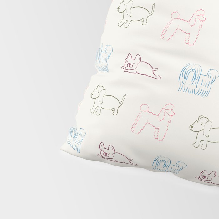 4 Pup Pals Doodle Pillow Sham Gallery Image 4