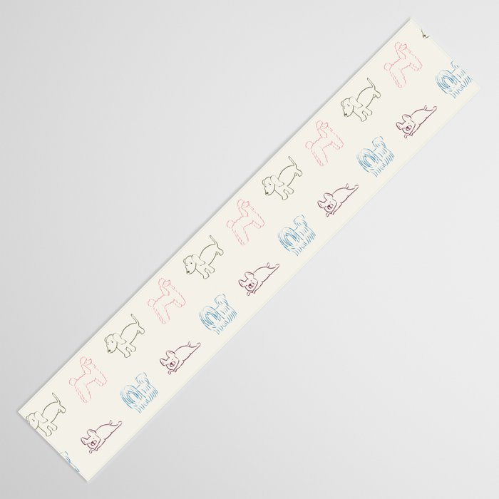 4 Pup Pals Doodle Table Runner Gallery Image 3