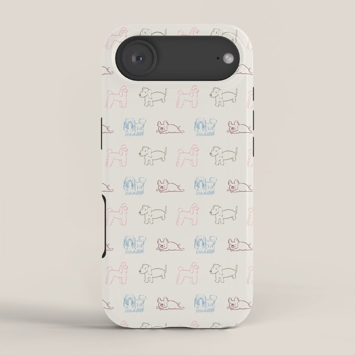 4 Pup Pals Doodle iPhone Case Gallery Image 2