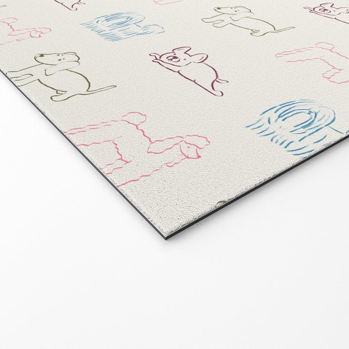 4 Pup Pals Doodle Welcome Mat Gallery Image 2