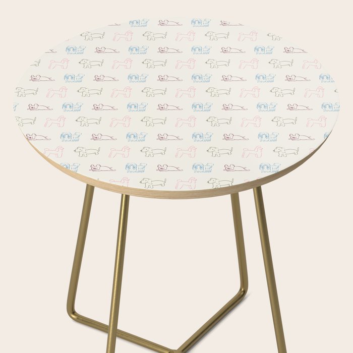 4 Pup Pals Doodle Side Table Gallery Image 2