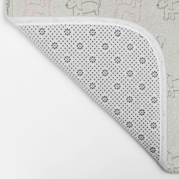 4 Pup Pals Doodle Bath Mat Gallery Image 2