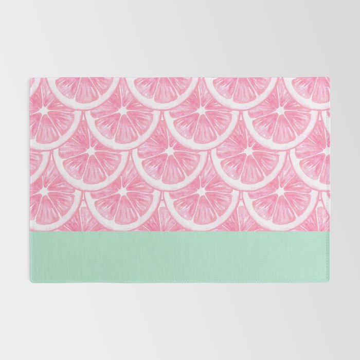 Zesty splice - pink grapefruit Rug Gallery Image 2