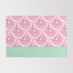 Zesty splice - pink grapefruit Rug Gallery Image 2