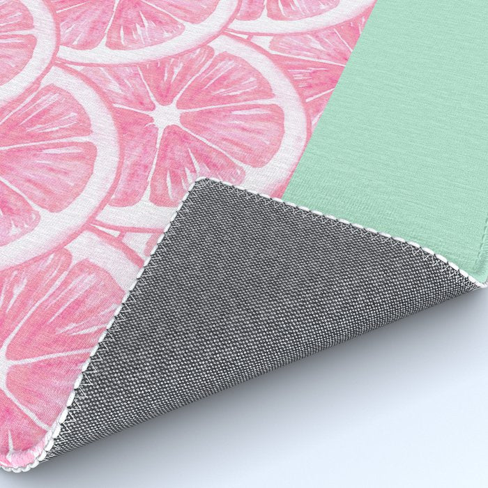 Zesty splice - pink grapefruit Rug Gallery Image 4