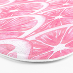 Zesty splice - pink grapefruit Bath Mat Gallery Image 3
