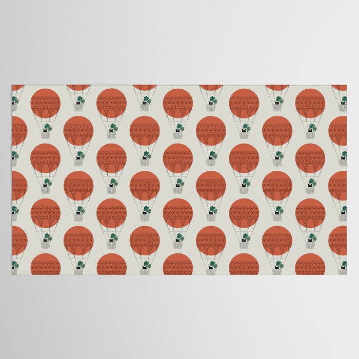 Cat Landscape 138: Hot Sun Balloon Tablecloth Gallery Image 2