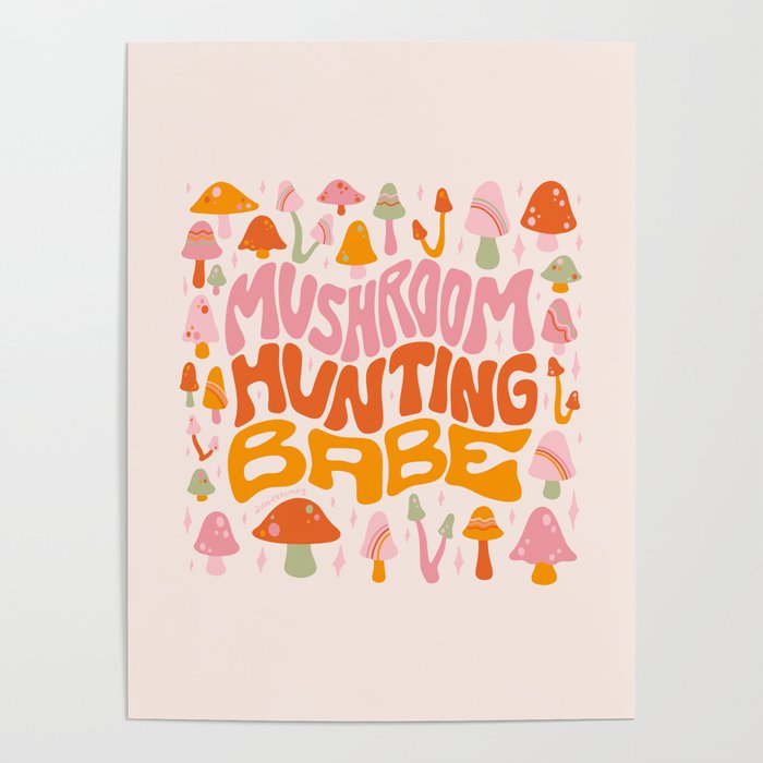 Mushroom Hunting Babe Poster Gallery Image 1