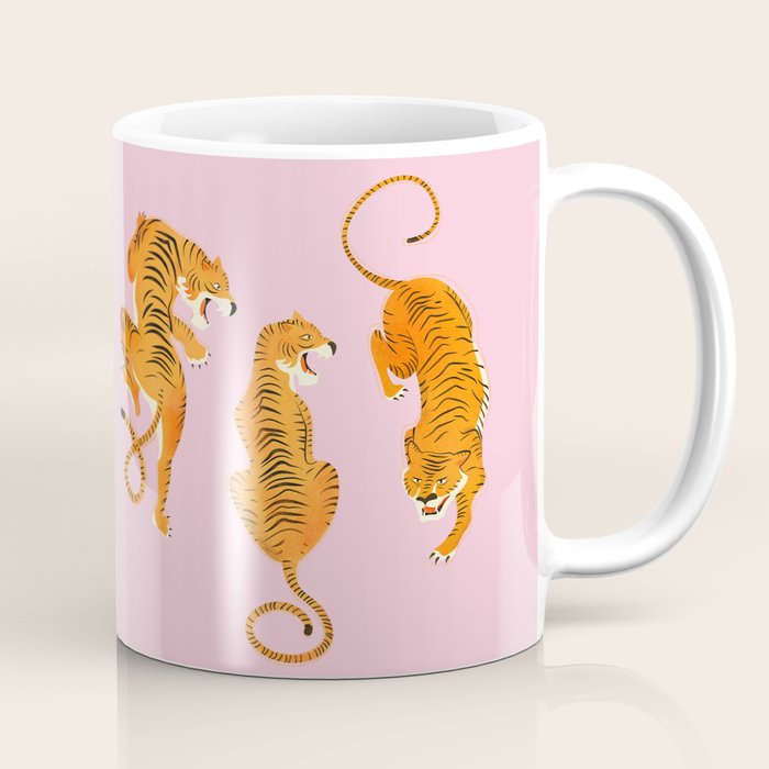 Three fierce tigers Coffee Mug Gallery Image 1