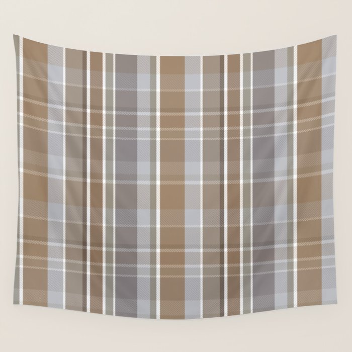 Rustic Plaid Wall Tapestry Gallery Image 4
