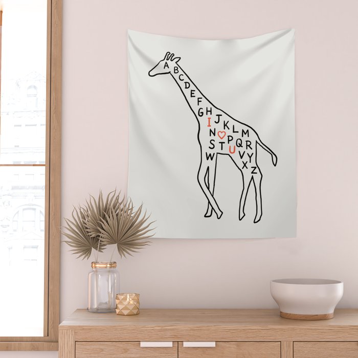 I love you as high as I can reach Wall Tapestry Gallery Image 2