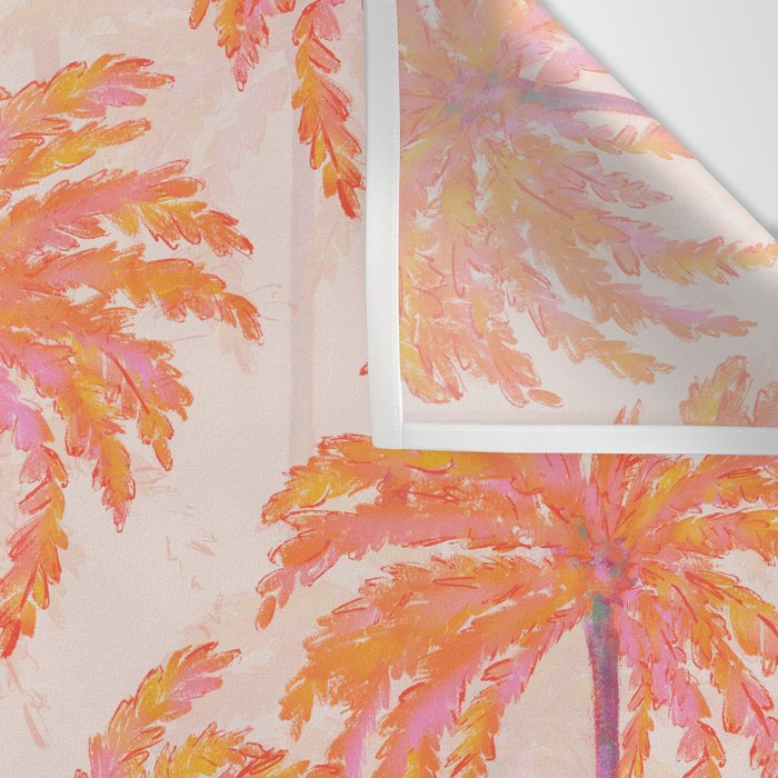 Sunset Palm Wall Tapestry Gallery Image 3
