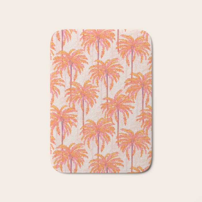 Sunset Palm Bath Mat Gallery Image 1