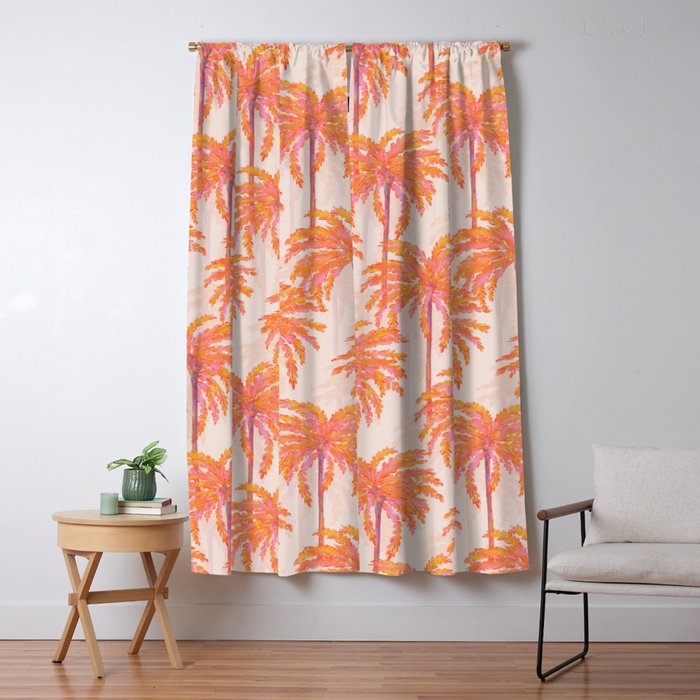 Sunset Palm Window Curtain Gallery Image 5