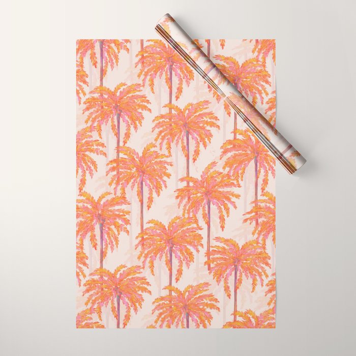 Sunset Palm Wrapping Paper Gallery Image 1