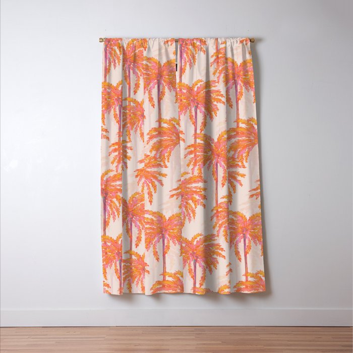 Sunset Palm Window Curtain Gallery Image 3