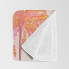 Sunset Palm Throw Blanket Gallery Image 3