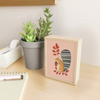 Squirrel in a Pink Autumn Mini Art Print Gallery Image 2