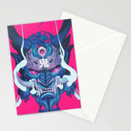 Oni Mask 01 Stationery Card Gallery Image 2