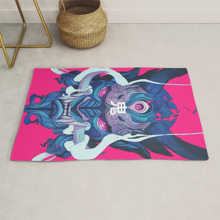 Oni Mask 01 Rug Gallery Image 1