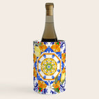 Summer,citrus,mosaic,lemon fruit,Mediterranean art Wine Chiller Gallery Image 1