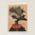 Festive Ostrich Stationery Card Gallery Image 2