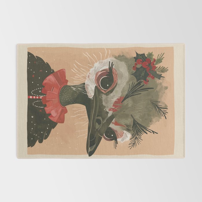 Festive Ostrich Rug Gallery Image 2