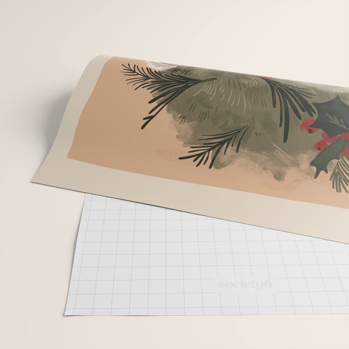 Festive Ostrich Wrapping Paper Gallery Image 2