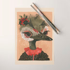 Festive Ostrich Wrapping Paper Gallery Image 1
