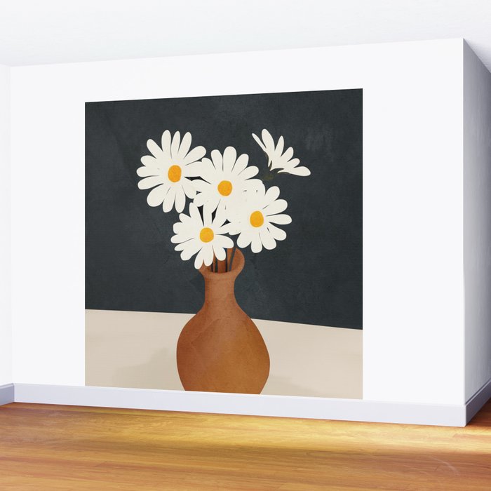 Flowers in a Vase 02 Wall Mural Gallery Image 2