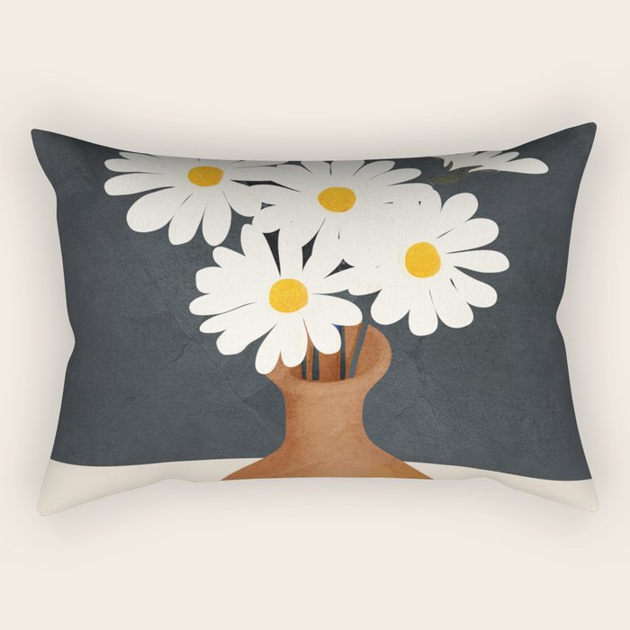 Flowers in a Vase 02 Rectangular Pillow Gallery Image 1