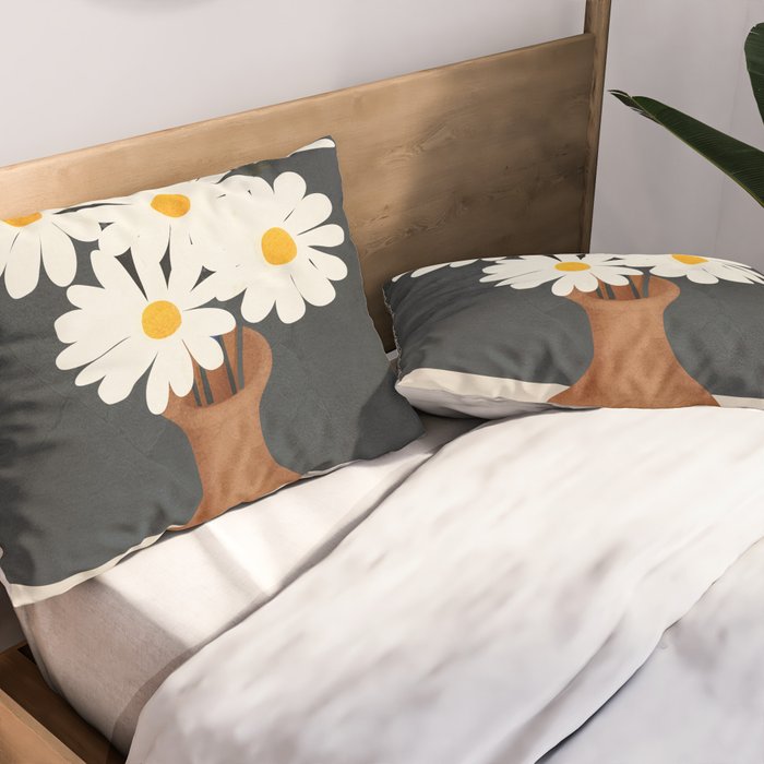 Flowers in a Vase 02 Pillow Sham Gallery Image 2