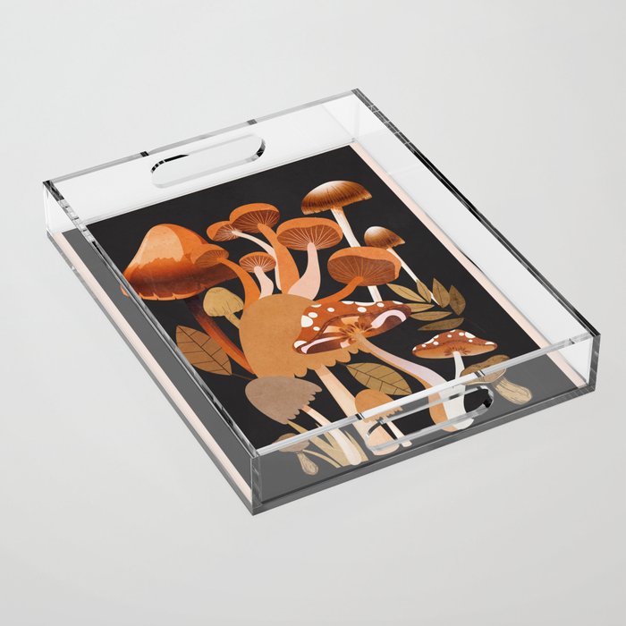 Mushrooms 1 Acrylic Tray Gallery Image 1