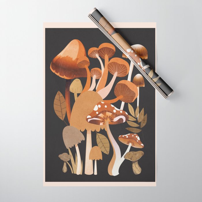 Mushrooms 1 Wrapping Paper Gallery Image 1