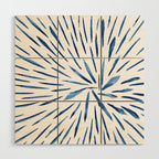 Indigo Sparks | Watercolor Pattern Wood Wall Art Gallery Image 1