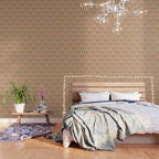 Art Nouveau Mushrooms - taupe and rust Wallpaper Gallery Image 3