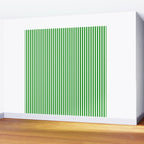 Green and White Stripes Pattern Wall Mural Gallery Image 2