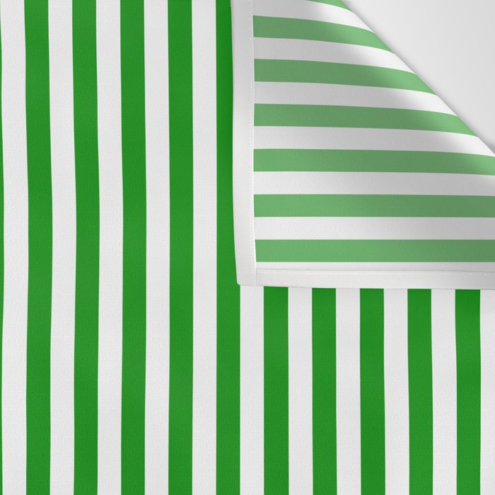 Green and White Stripes Pattern Wall Tapestry Gallery Image 3