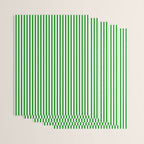 Green and White Stripes Pattern Wrapping Paper Gallery Image 3