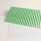 Green and White Stripes Pattern Wrapping Paper Gallery Image 2