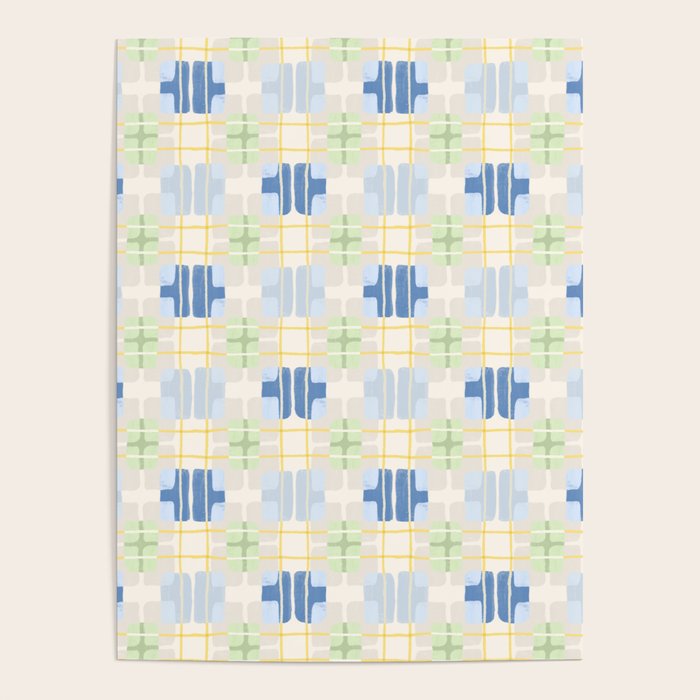 Geo handmade squares Poster Gallery Image 1