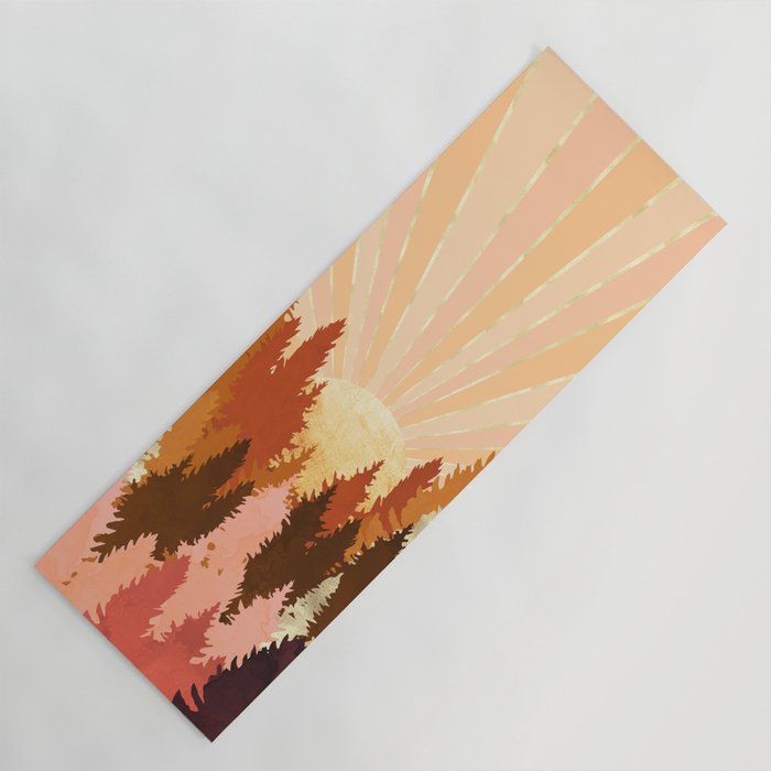 Autumn Forest Yoga Mat Gallery Image 1